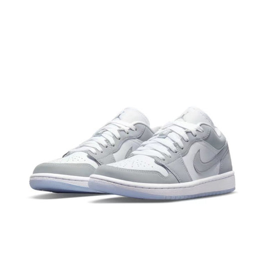 Air Jordan 1 Retro Low Gris/Celeste/Blanco