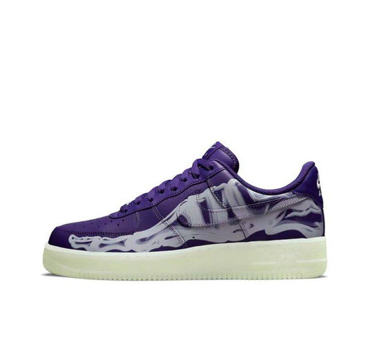 Nike Air Force 1 Low ’07 QS Purple Skeleton Halloween