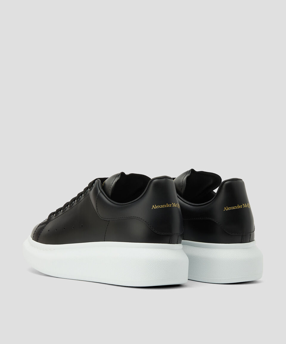 Alexander McQueen – Black Leather / White Sole
