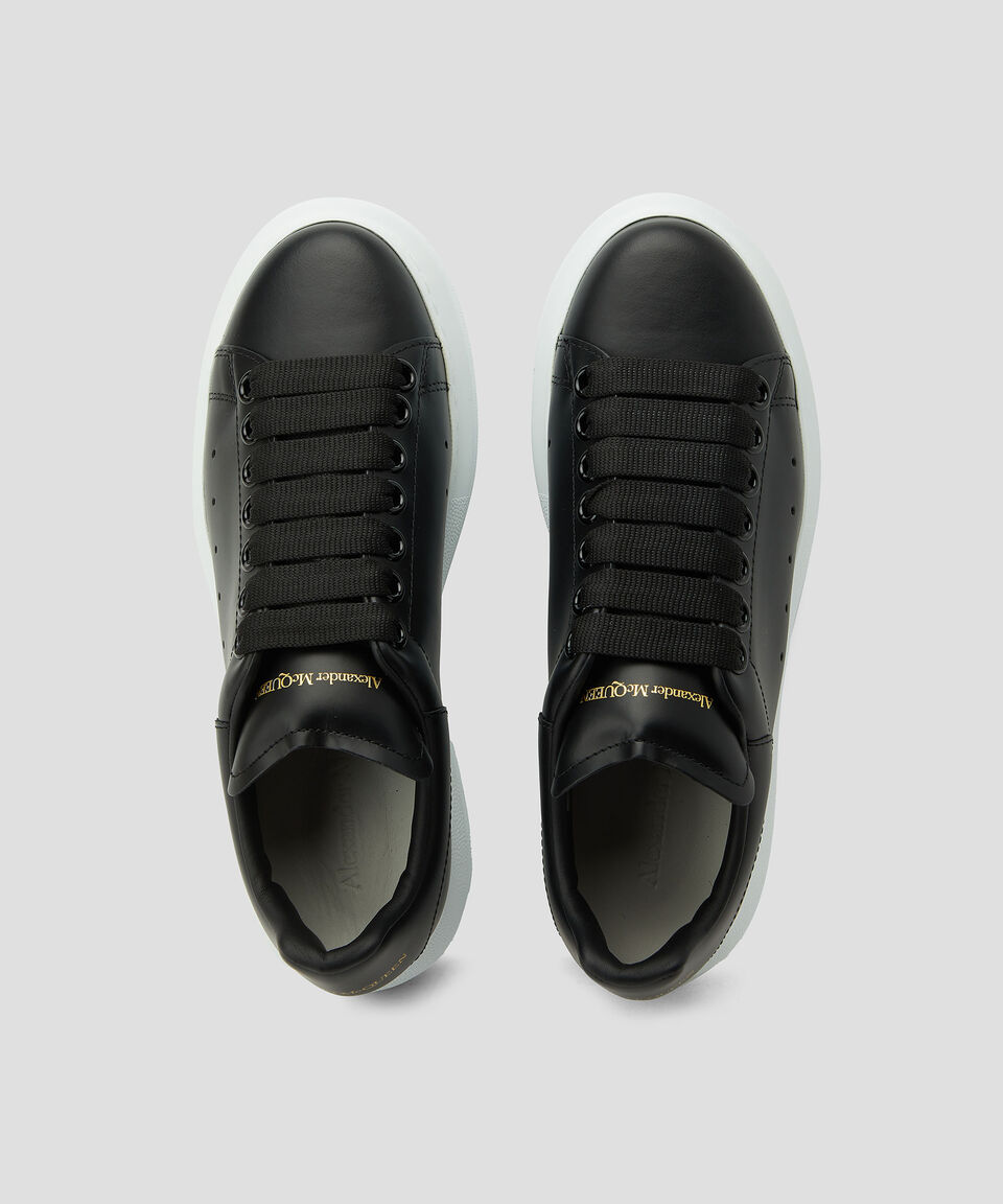 Alexander McQueen – Black Leather / White Sole