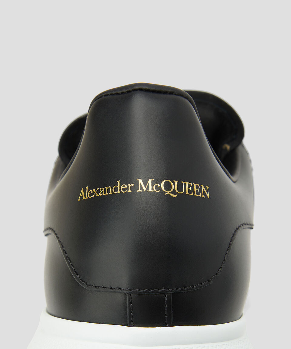 Alexander McQueen – Black Leather / White Sole